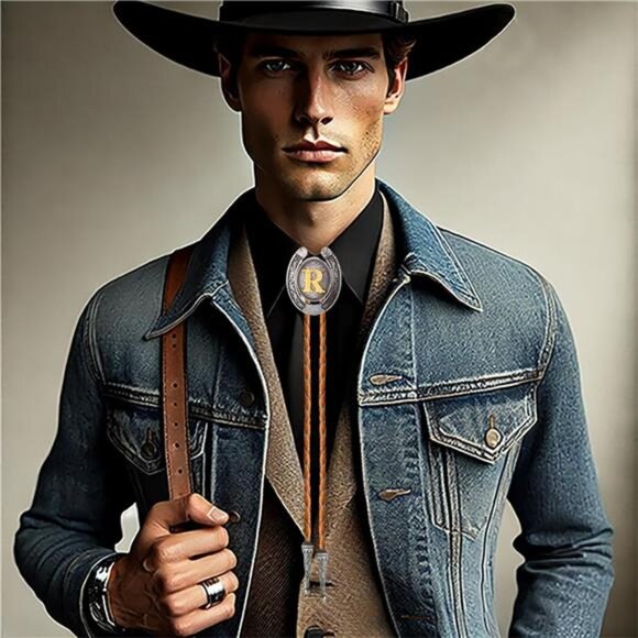 Bolo tie for Men R - Picture 2 of 6